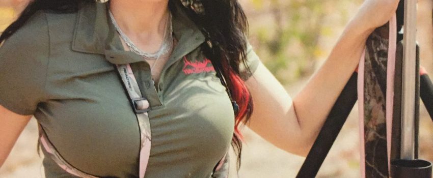 This gal is one proud hunter.