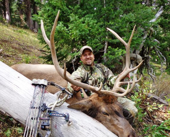 This hunter sneaked on this herd bull without making a call.