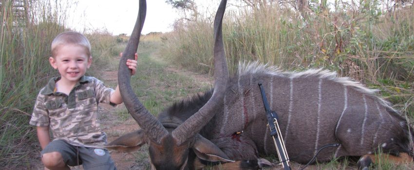 Connor took down this Nyala bull using gear modified by his dad and tailored to a young shooter.  Today's new equipment will get youth into the field quickly.