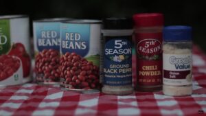 Deer Chili Ingredients, Tomatoes, Chili Spices