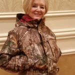 Outdoor writer and my wife of 49 years, models a very warm jacket, perfectly fitted for women.