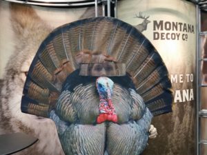 The meshed viewing area helps you know when the gobbler is close enough to shoot.
