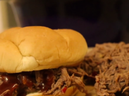 Pulled BBQ Bear Meat Sandwhich