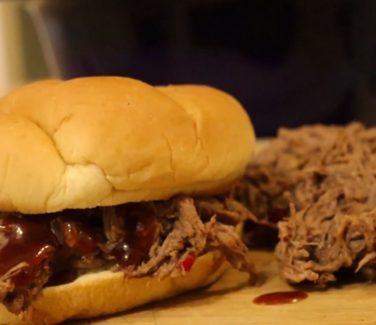 Pulled BBQ Bear Meat Sandwhich