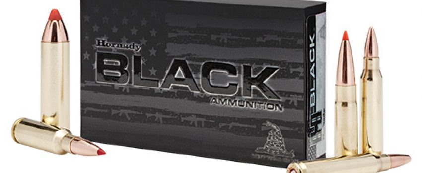 Hornady offers a full line of cartridges for black gun enthusiasts.