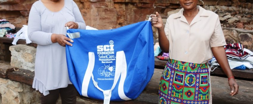 SCI's Blue Bag Program allows hunters to bring a dufflel bag of supplies for local villages on their hunt.