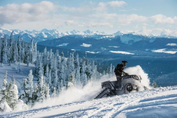 Turn your quad into a snow machine with this unique track system.