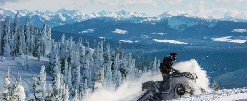 Turn your quad into a snow machine with this unique track system.