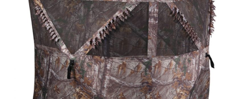 The Carnivore Blind offers 360-degree visibility and enough room for two hunters.