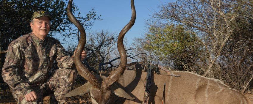 The author used an Excalibur to take down this 600-pound kudu with a single arrow.