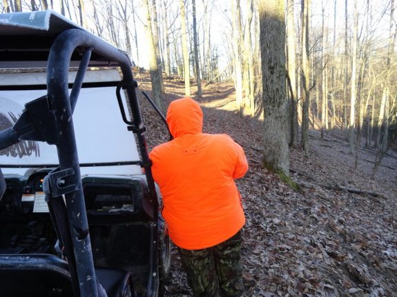 What would you do if a hunter drove an ATV near your stand?