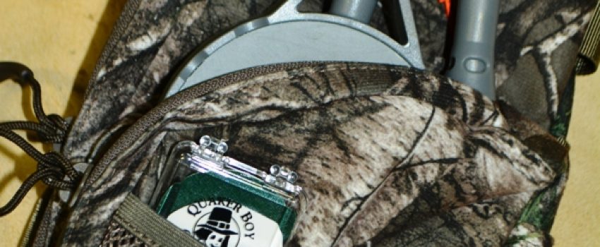 This turkey pouch attachment keeps your calls organized and within easy reach.