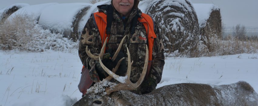 The author bagged this dandy South Dakota buck while testing the My Core Heated Parka.