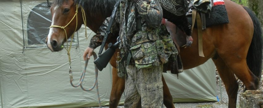 You don't need a horse to hunt fall turkeys in Colorado, but it surely adds to the fun.