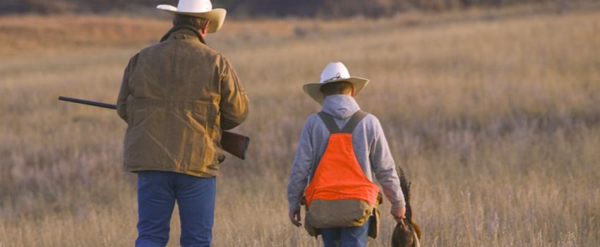 Father and Son Pheasant Hunting